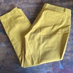 Banana republic yellow trousers